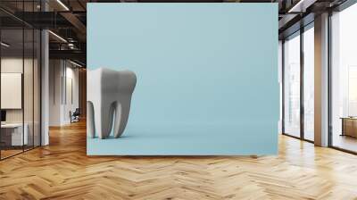 Dental model of premolar tooth, 3d rendering Wall mural