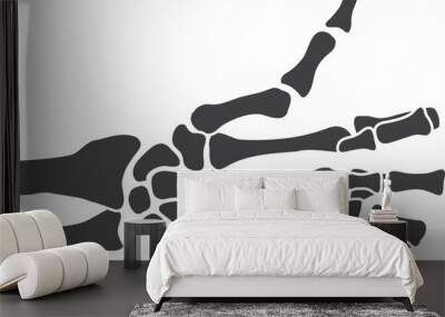 hand bones  black and white human skeleton bone hands Wall mural