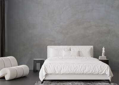 Surface of Smooth gray cement wall texture background for design in your work concept backdrop. Wall mural