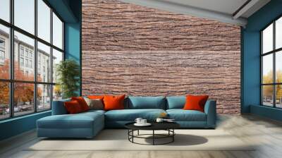 Vintage wooden boards of plank background. Wall mural