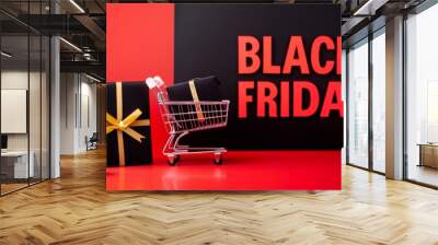 Black Friday Sale background Wall mural