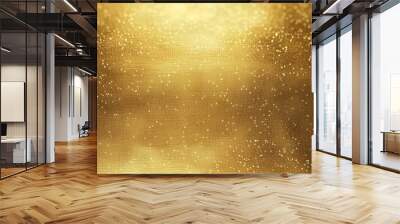 Golden shiny background texture. Gold metal foil texture. Beautiful luxury background Wall mural