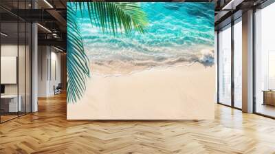 Summer background with sea water Wall mural