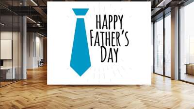 happy father's day vector template. Design for banner, greeting cars or print. Wall mural