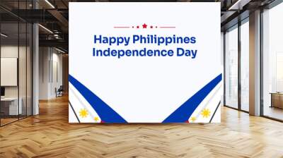 Philippines independence day celebration design template Wall mural