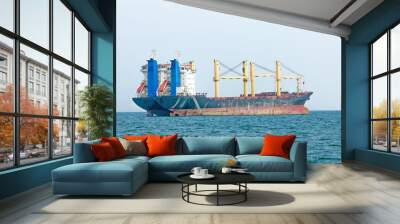 Cargo boat Wall mural