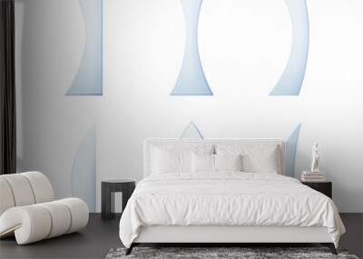 Set of glass lenses. Wall mural