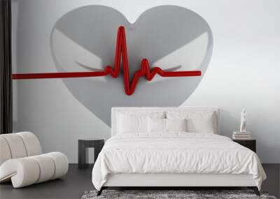 health heart 3d Wall mural