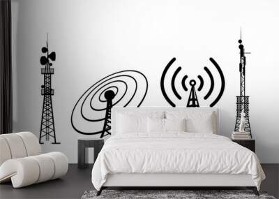 radio tower with antenna Collection Mobile Tower antenna  Wall mural