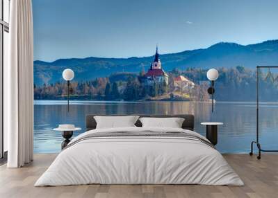 Bled, Slovenian Alps, HDR Image Wall mural