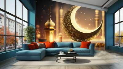 Eid Mubarak Ramadan Kareem islamic background Wall mural