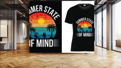 summer T shirt design Wall mural