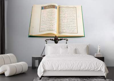  Holy Quran and prayer beads on stand. Wall mural