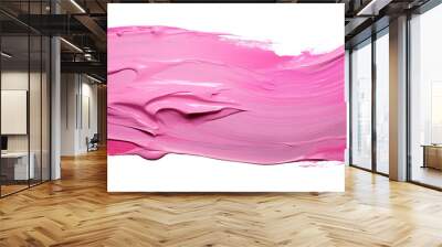 pink splashes on isolated on white background Wall mural