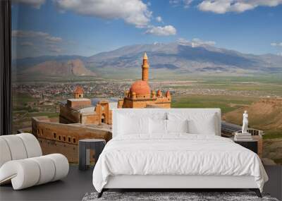 Historical Ishak Pasha Palace in Dogubeyazit, Turkey Wall mural