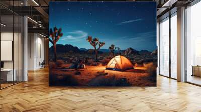 Desert night sky filled with a blanket of stars Wall mural