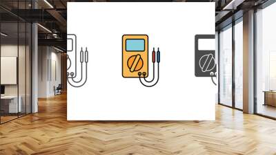 Digital multimeter vector icon sign symbol Wall mural