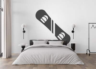 Snowboard icon Wall mural