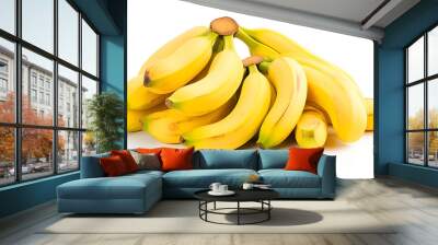 bananas isolated Wall mural