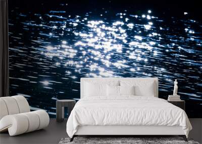 sparkles on deep blue water Wall mural