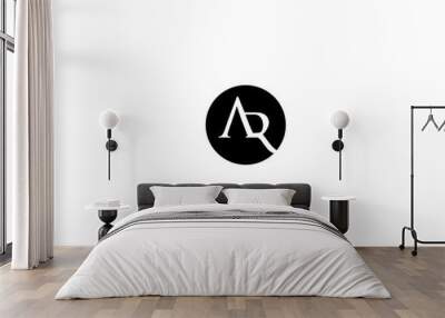 ar letter logo Wall mural