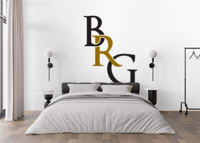 brg letter logo Wall mural