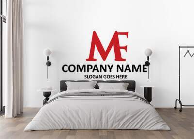 mf letter logo Wall mural