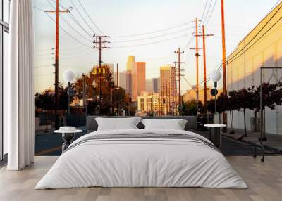 North side, downtown Los Angeles Wall mural