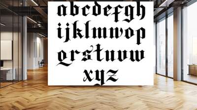 gothic vector font Wall mural