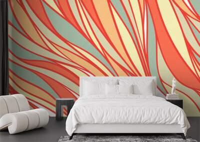 orange and yellow pattern Wall mural