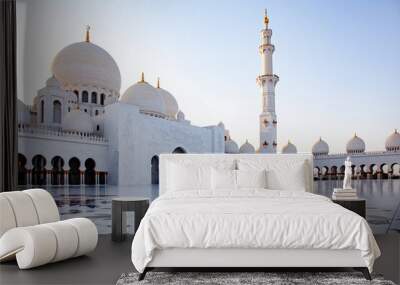 sheikh zayed grand mosque  Abu Dhabi  UAE Wall mural