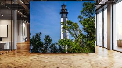 The New Cape Henry Lighthouse in Virginia Beach, Virginia marks the southern entrance to Chesapeake Bay Wall mural