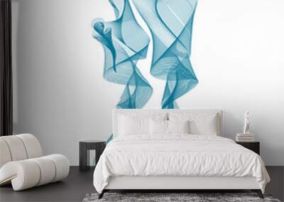 Isolated modern abstract illustration with holy family. Blend effect Wall mural