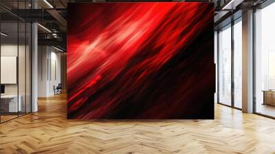 Abstract red black line effect on surface of modern template design express seamless style scene. Digital object create scenery in contemporary pattern perfect for wallpaper and background. AIG51. Wall mural