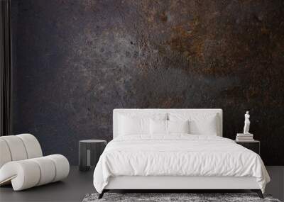 old metal iron rust background and texture Wall mural