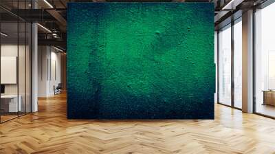 abstract grunge dark green texture background of wall concrete Wall mural