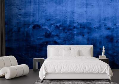 blue abstract texture background of wall cement concrete Wall mural