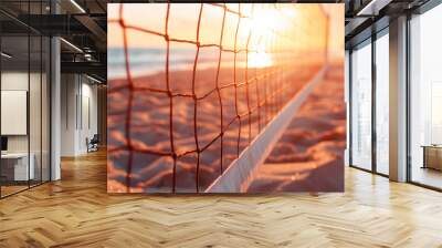 net volleyball beach concept banner background Wall mural