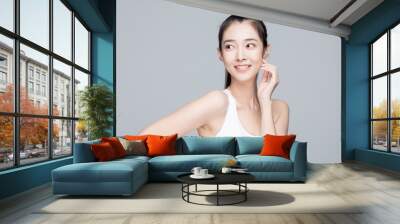 A beautiful young asian woman
 Wall mural