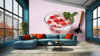 Subak Hwachae is a Korean watermelon punch. Wall mural