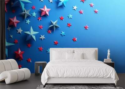 Happy Independence Day (US) Background with Copy Space for Text.  Wall mural