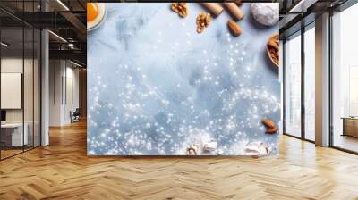 World baking day background concept Wall mural