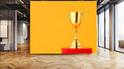 Golden Trophy, Red Platform Wall mural