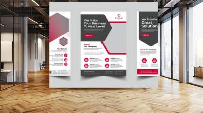 Corporate business, digital marketing agency flyer Brochure design, cover modern layout, annual report, poster, flyer in A4 template Wall mural