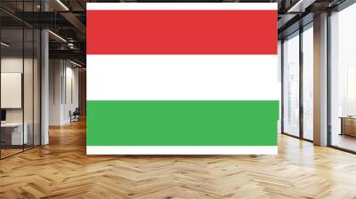 flag of Hungary Wall mural