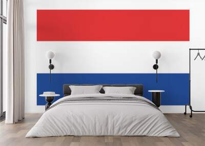 Illustration of the Netherlands national flag
 Wall mural