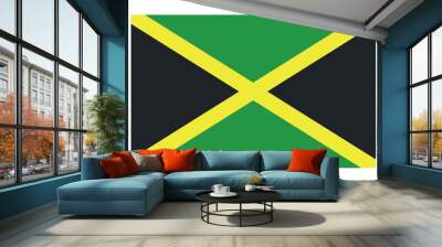 Jamaican flag vector illustration 
 Wall mural