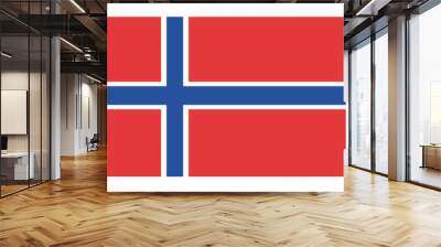 Norway Flag﻿ vector illustration
 Wall mural