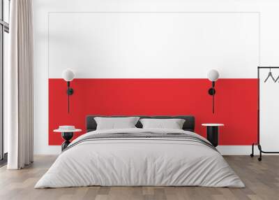 Vector of Polish flag.
     Wall mural