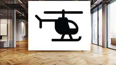 helicopter icon vector illustration Wall mural